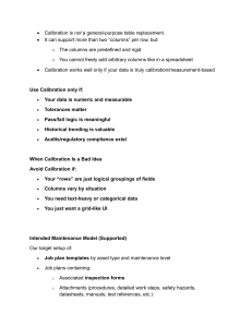 Calibration in Maximo: Best Practices & Use Cases