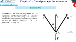 Chapitre 2 : Calcul plastique des structures - Exemple de treillis