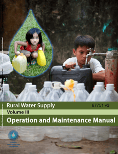 Rural Water Supply O&M Manual