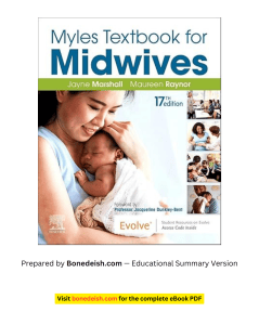 Myles Textbook for Midwives 17th Edition Summary