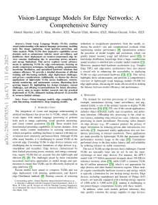 Vision-Language Models for Edge Networks: A Comprehensive Survey