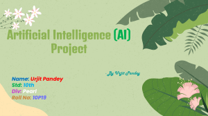 AI Project: Green Skills & Sustainable Development