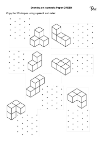 Drawing 3D Shapes on Isometric Paper