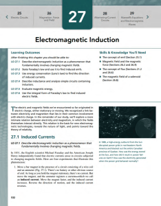 Electromagnetic Induction: Physics Chapter on Induced Currents