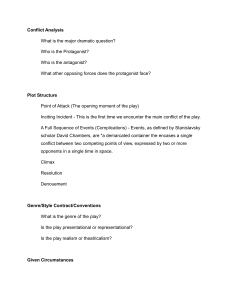 Play Analysis Template: Conflict, Plot, Characters