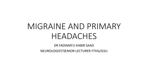 Migraine and Primary Headaches: Overview, Symptoms, Treatment