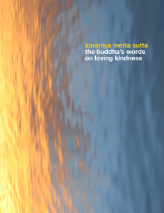 Karaniya Metta Sutta: Buddha's Words on Loving Kindness