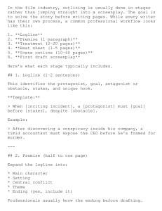 Professional Screenwriting Outlining Guide