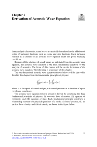 Derivation of Acoustic Wave Equation