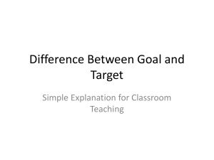 Difference Between Goal and Target: Simple Classroom Explanation
