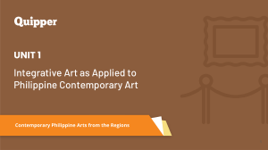 Integrative Art in Philippine Contemporary Art