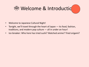 Japanese Cultural Night: Food, Fashion, & Traditions