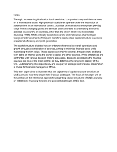 Capital Structure Decisions in MNEs: Objectives & Challenges