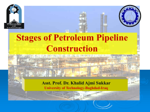 Stages of Petroleum Pipeline Construction