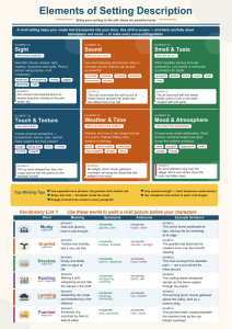 Elements of Setting Description: 6 Tools for Vivid Writing