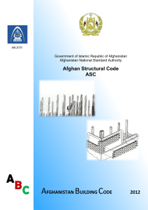 Afghan Structural Code (ASC) 2012 - Engineering Standards