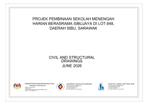 SibuJaya Secondary School Civil & Structural Drawings (June 2026)