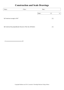Construction and Scale Drawings Worksheet