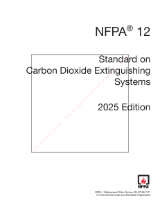 NFPA 12 2025: Carbon Dioxide Extinguishing Systems Standard