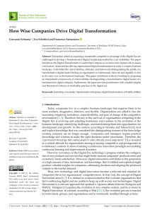 How Wise Companies Drive Digital Transformation