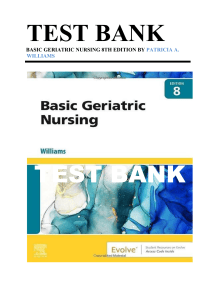 Basic Geriatric Nursing Test Bank 8th Edition