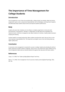 Basics of Time Management for Students: Principles & Tips