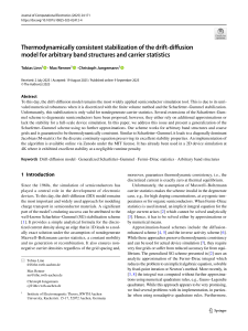 Thermodynamically Consistent Stabilization of Drift-Diffusion Model