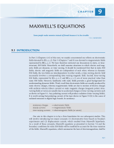 Maxwell's Equations Chapter - Electromagnetism