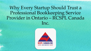 Why Startups Should Trust Professional Bookkeeping in Ontario