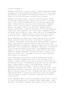 Antony's Reaction to Caesar's Death: Shakespeare Analysis