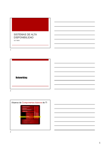 Sistemas de Alta Disponibilidad: Redes y OSI