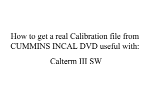 Cummins Calibration File Extraction Guide for Calterm III