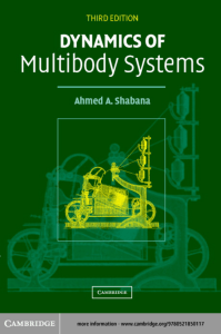 Dynamics of Multibody Systems - 3rd Edition Textbook