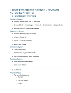 BECE Integrated Science Revision Notes Key Points