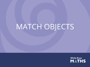 Match Objects Activity Sheet for Elementary School