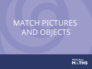 Match Pictures and Objects - White Rose Maths