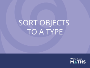 Sort Objects to a Type - White Rose Maths