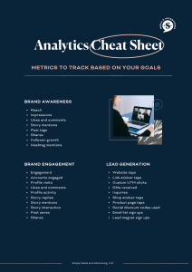 Social Media Analytics Cheat Sheet: Metrics for Brand Goals