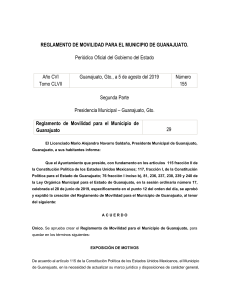 Reglamento de Movilidad Guanajuato 2019