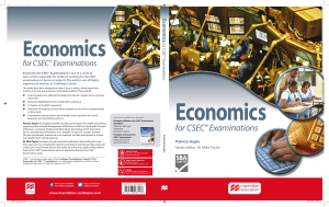 Economics for CSEC Examinations Textbook