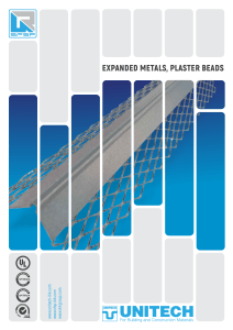 UNITECH Expanded Metals & Plaster Beads Catalog