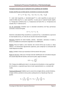 Fundici&oacute;n y Pulvimetalurgia: Conceptos y Problemas