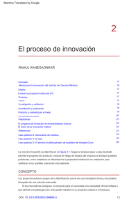 El proceso de innovaci&oacute;n en la medicina