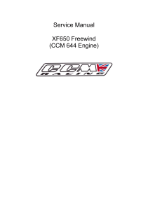 CCM XF650 Freewind Service Manual (CCM 644 Engine)