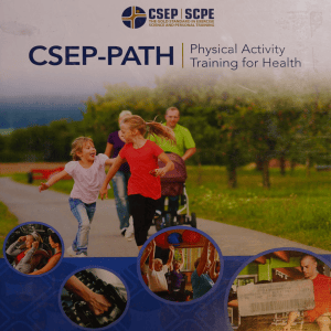 CSEP-PATH Physical Activity Training for Health Manual