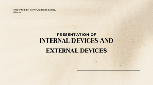 Internal and External Computer Devices Presentation