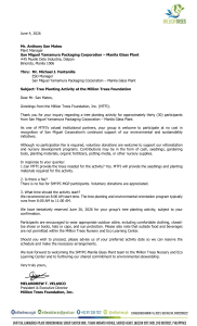 Tree Planting Activity Invitation - Million Trees Foundation