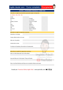 Lecci&oacute;n 1: Pronombres personales y verbo to be (Ingl&eacute;s desde cero)