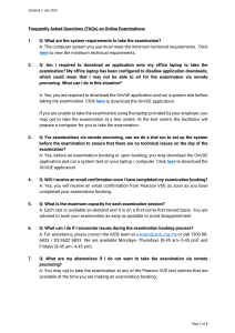 Online Examinations FAQ Guide