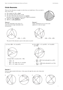 GCSE Math Circle Theorems Revision & Practice